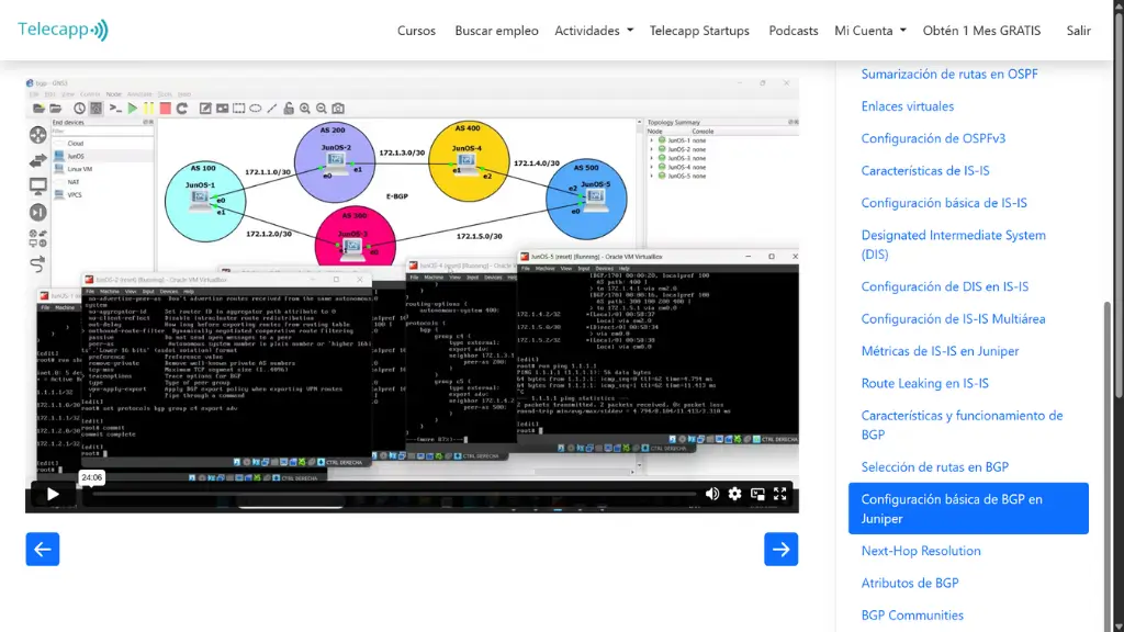 Curso de Juniper Service Provider